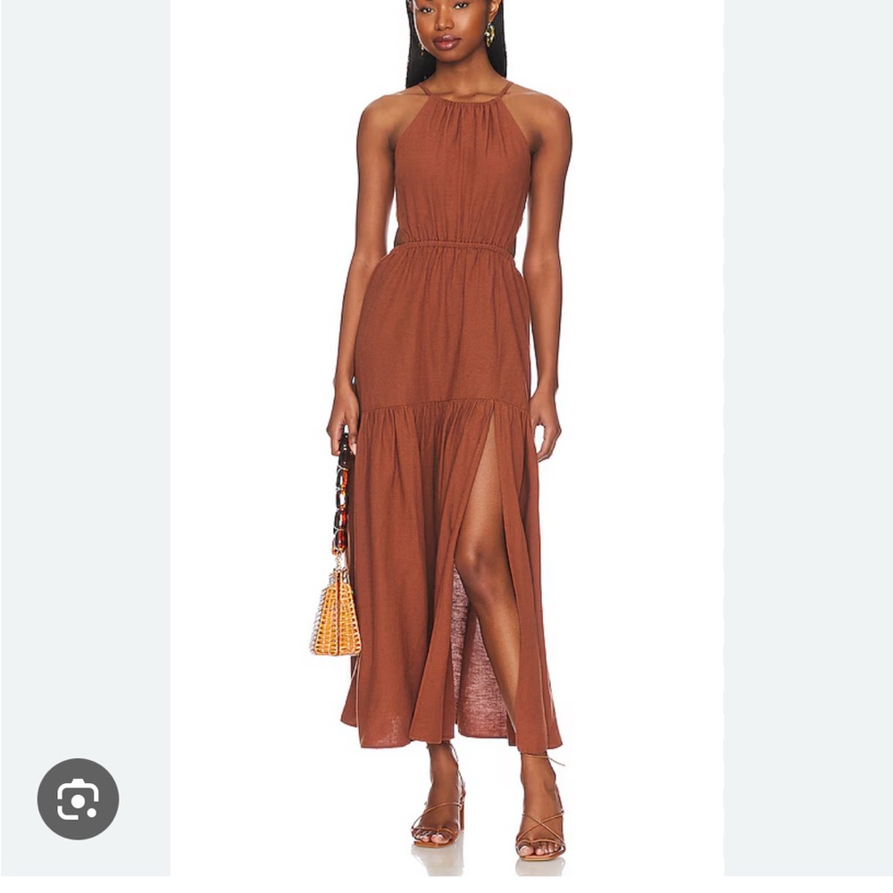 L space Brown Maxi Dress